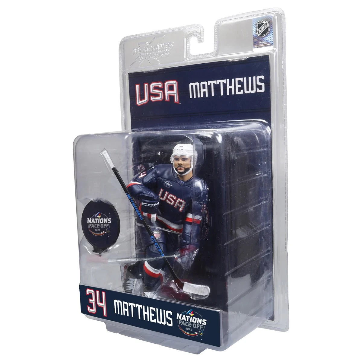 NHL 4 Nations Face-Off Auston Matthews Team USA 7-Inch Scale Posed Figure